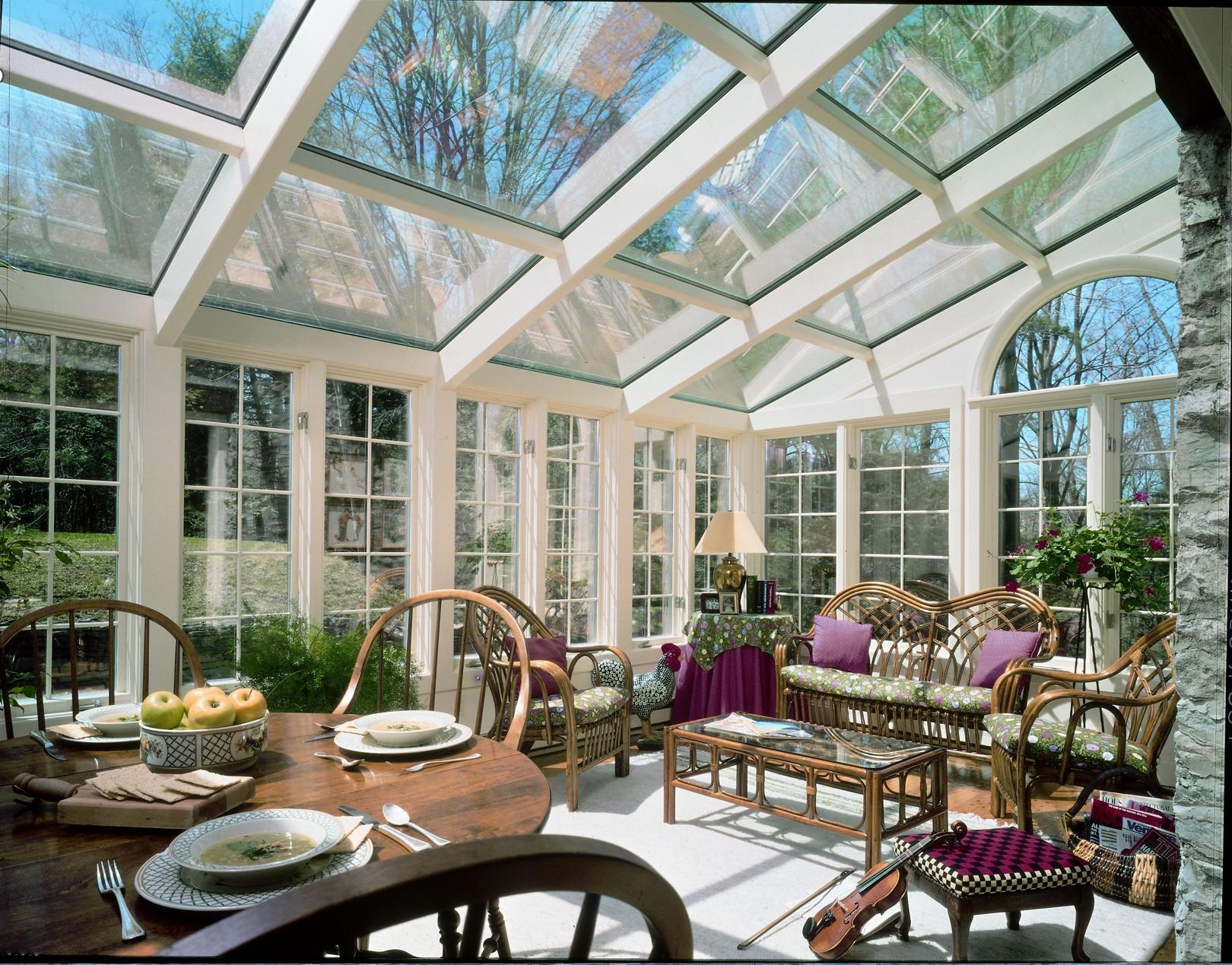 decorating sunroom dining room