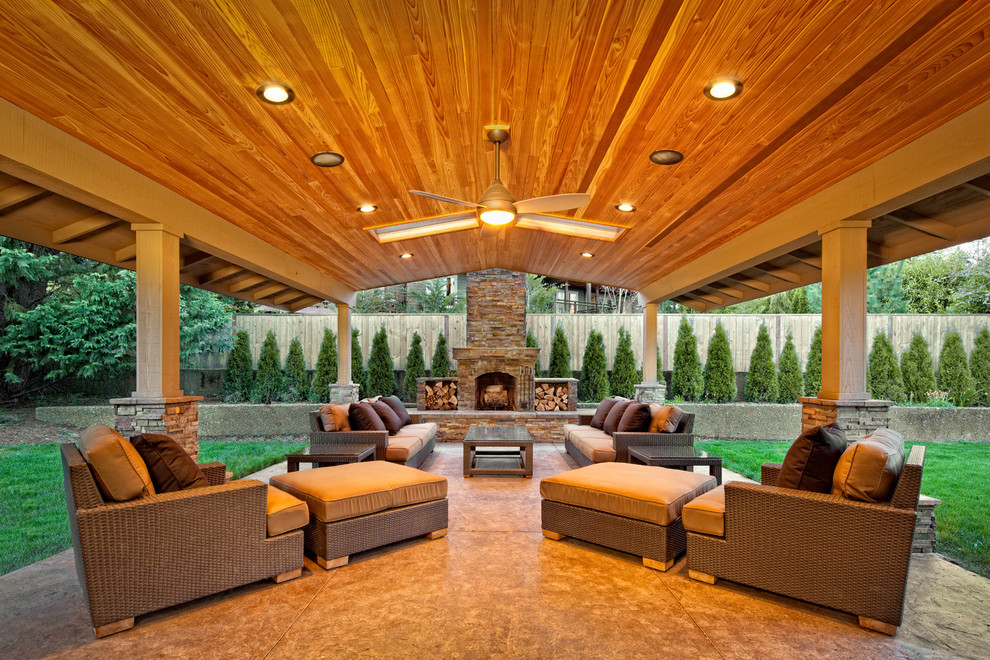 Backyard covered patio ideas large and beautiful photos. Photo to select Backyard covered