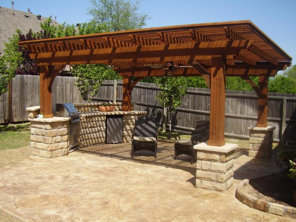 Backyard patio design ideas large and beautiful photos. photo to ...