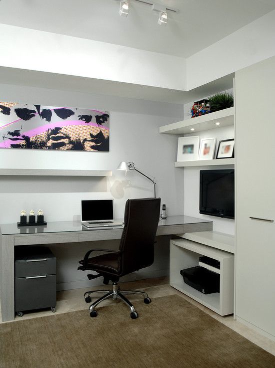 modern home office design photo - 2