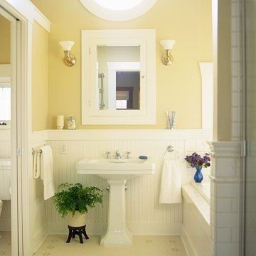 bathrooms with beadboard wainscoting photo - 1