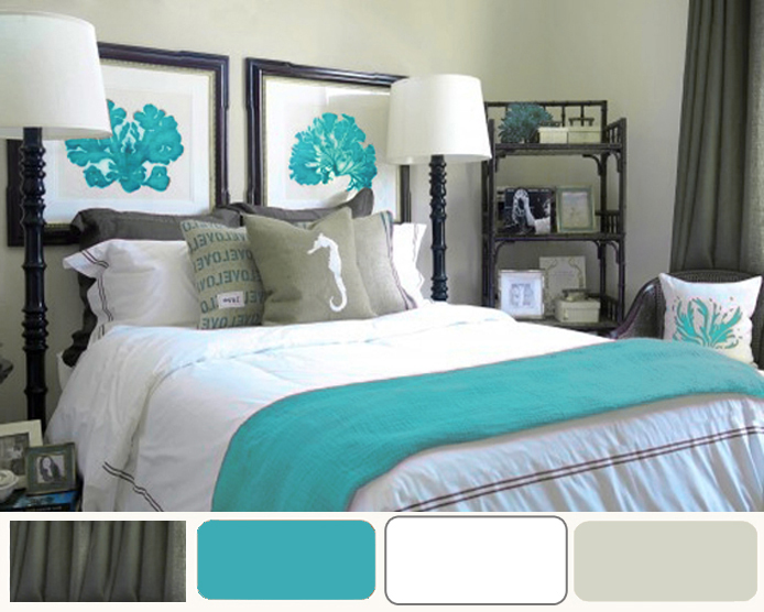 aqua bedroom ideas photo - 1