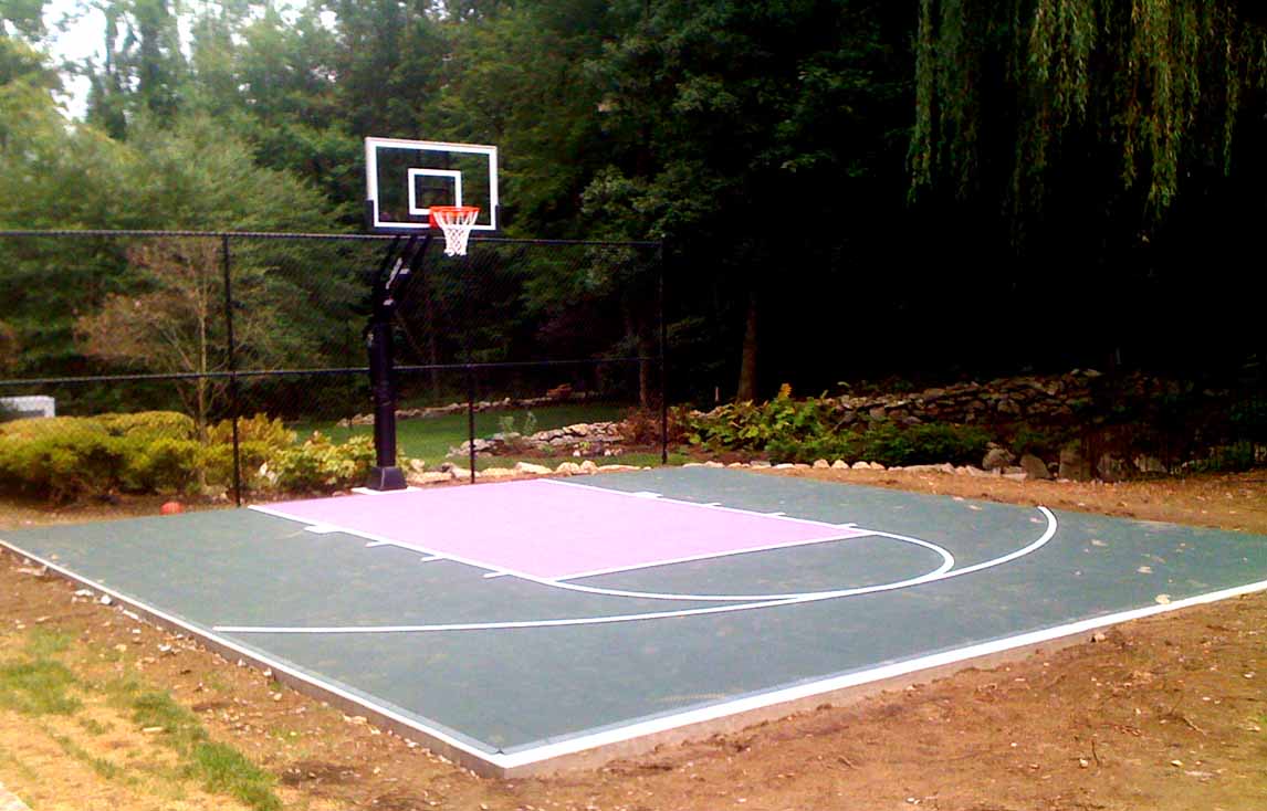 backyard basketball court ideas photo - 1