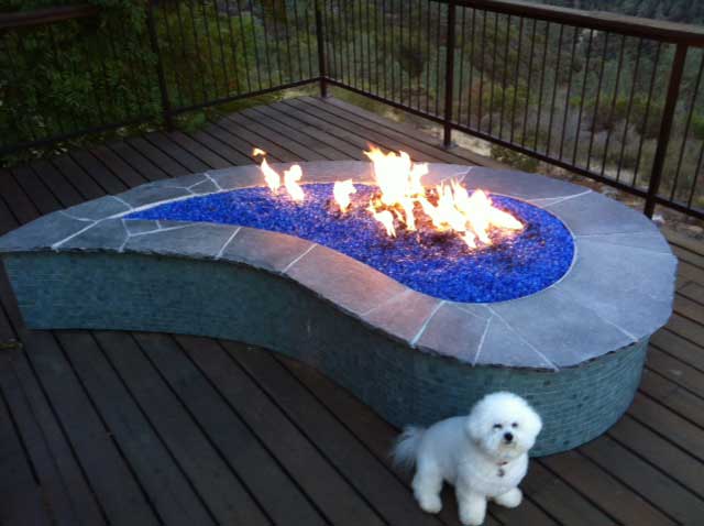 backyard campfire pit photo - 1