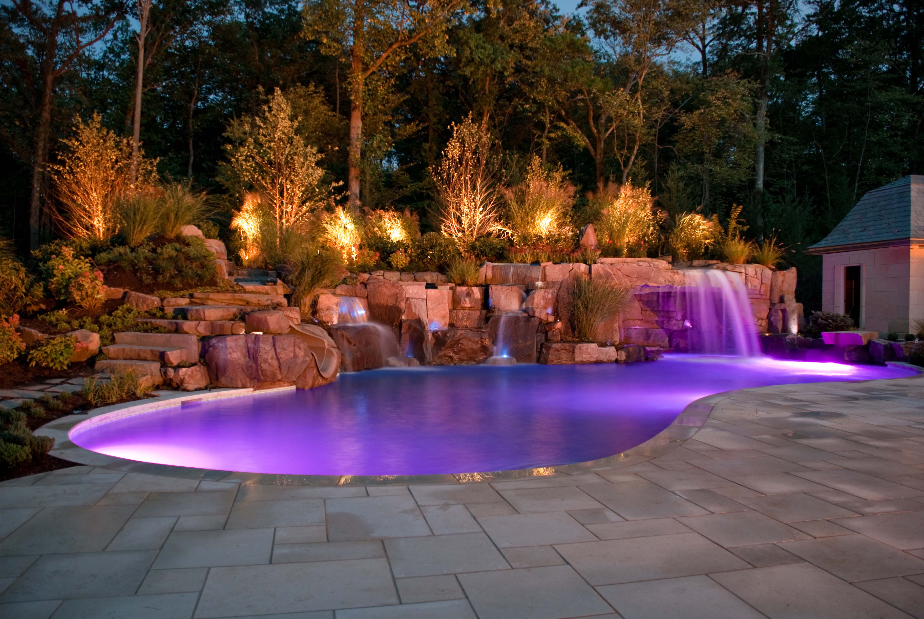 backyard designs with pool photo - 1