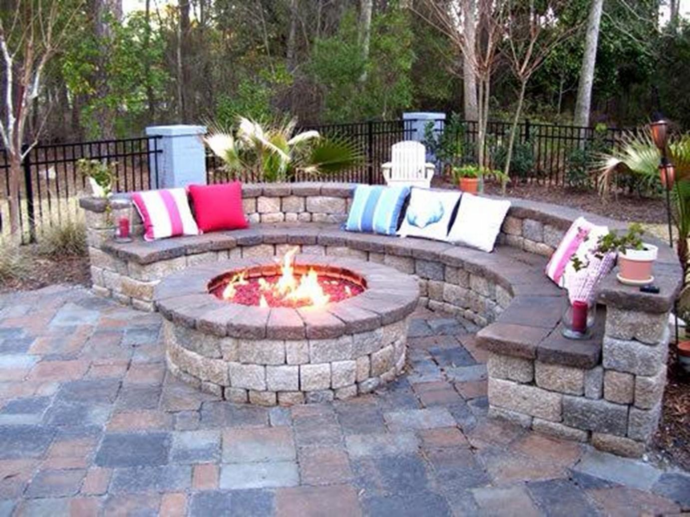 backyard patios with fire pits photo - 1