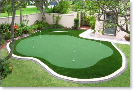Backyard putting greens do it yourself - large and ...