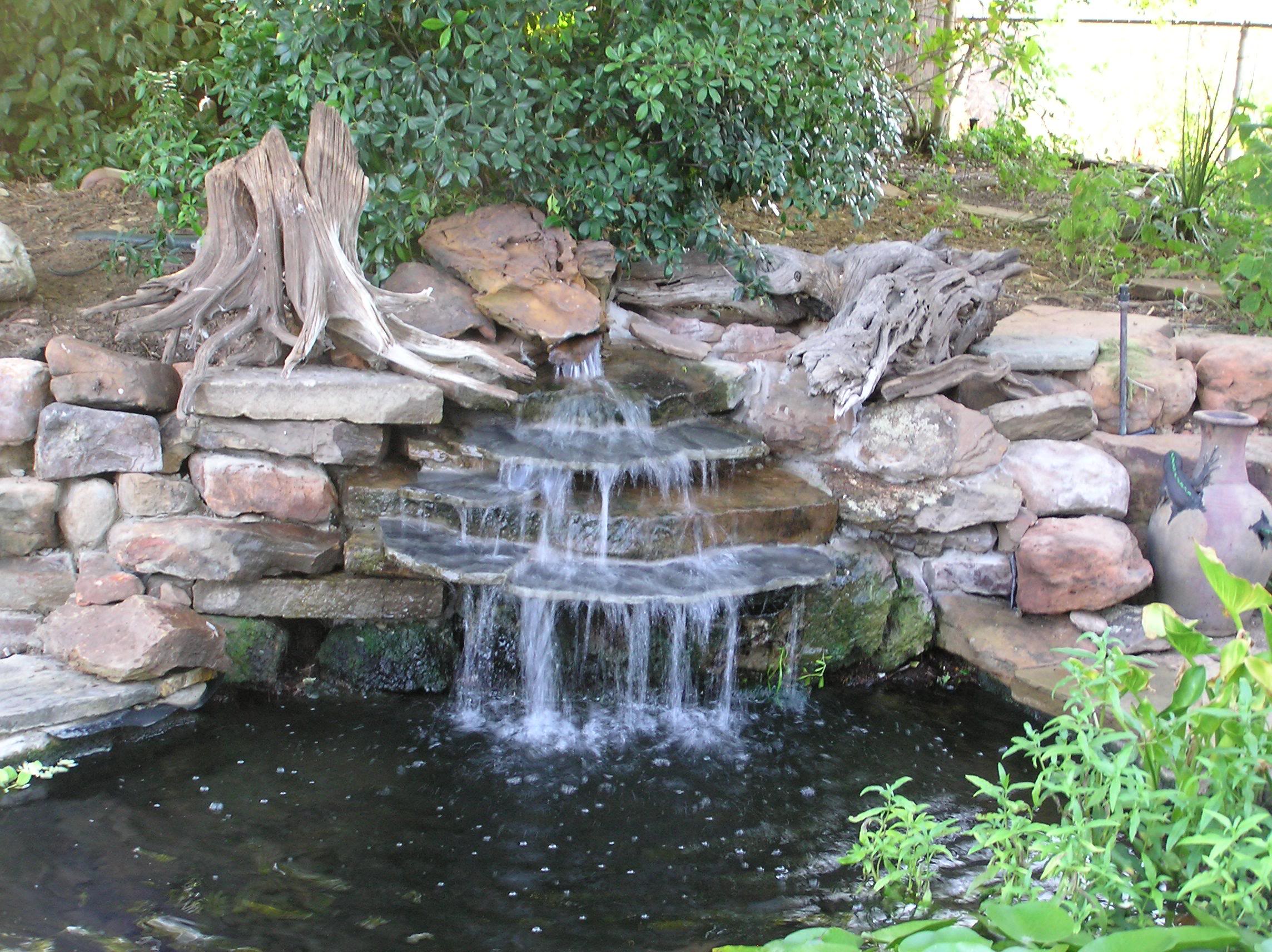 backyard waterfall ideas photo - 1