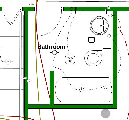 basement bathroom design photo - 1
