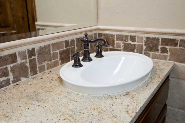 bathroom countertops materials photo - 1