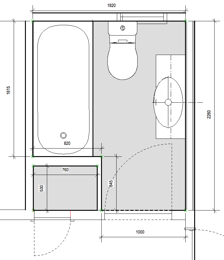 bathroom plans photo - 1