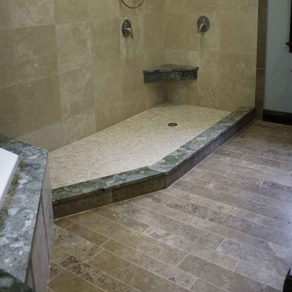 bathroom tile flooring photo - 1