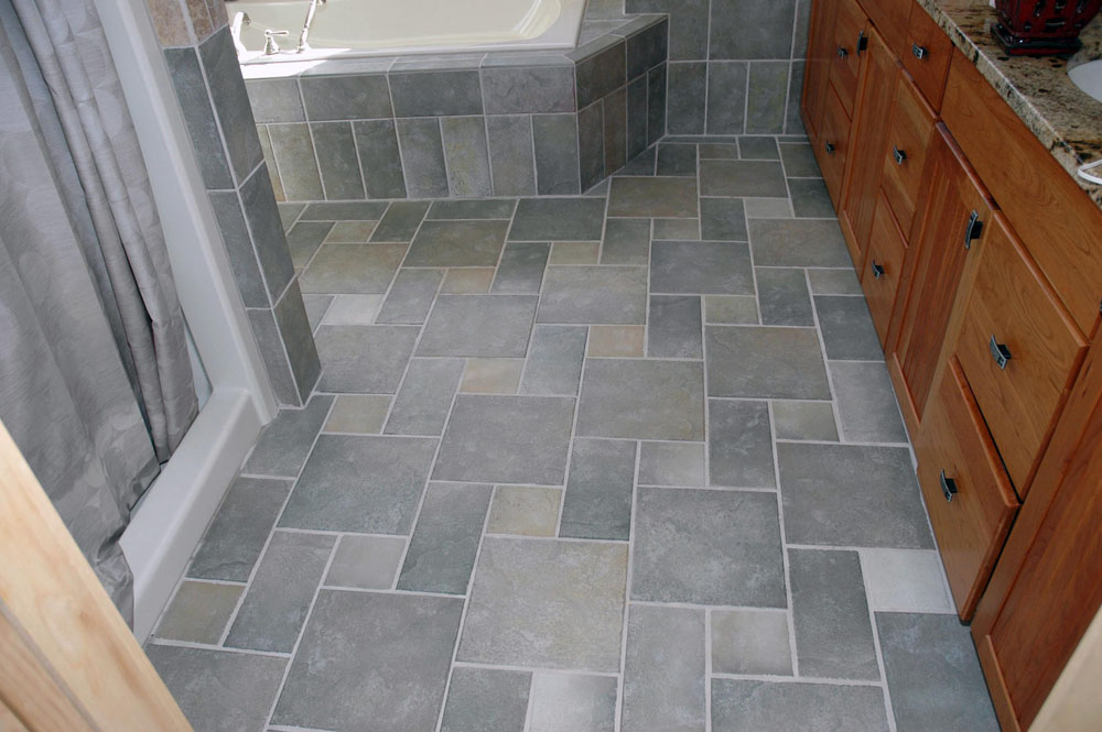 bathroom tile floors photo - 1