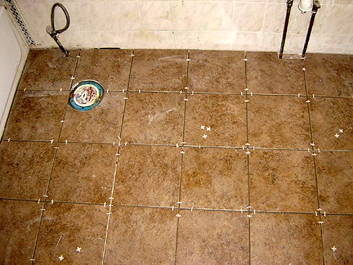bathroom tile installation photo - 1