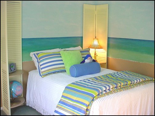 beach theme bedroom decorating ideas photo - 1