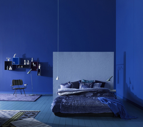 blue color bedroom photo - 2