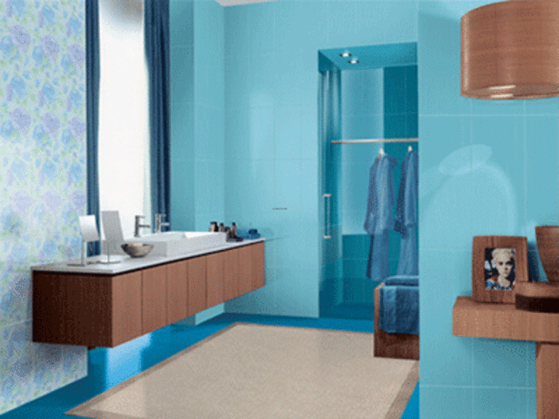bright bathroom colors photo - 1
