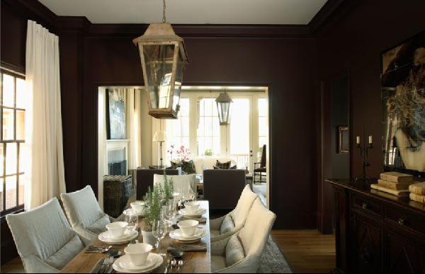 brown dining rooms photo - 1