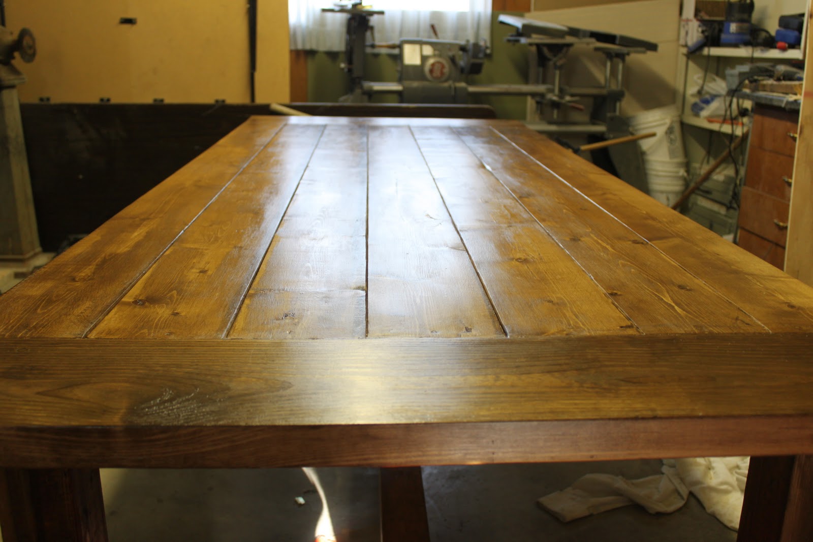 building a dining room table photo - 2