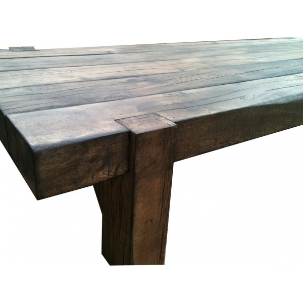 chunky dining table photo - 1