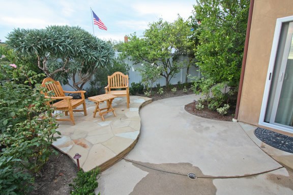 concrete patio ideas for small backyards photo - 1