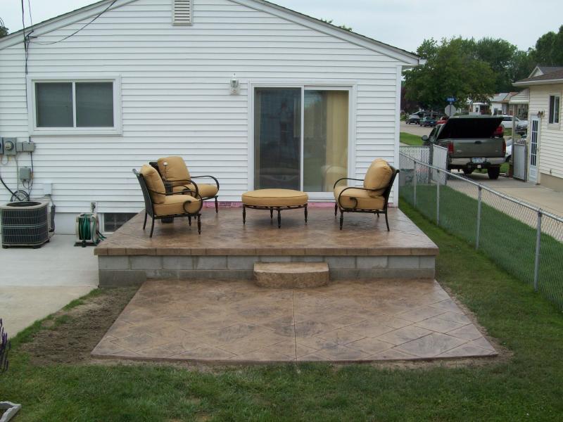 concrete patio ideas for small backyards photo - 2