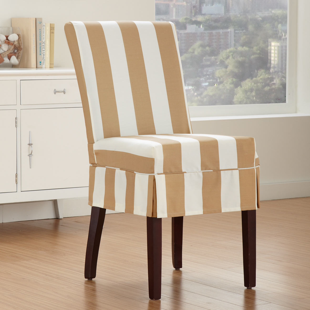 dining chair slip cover photo - 1