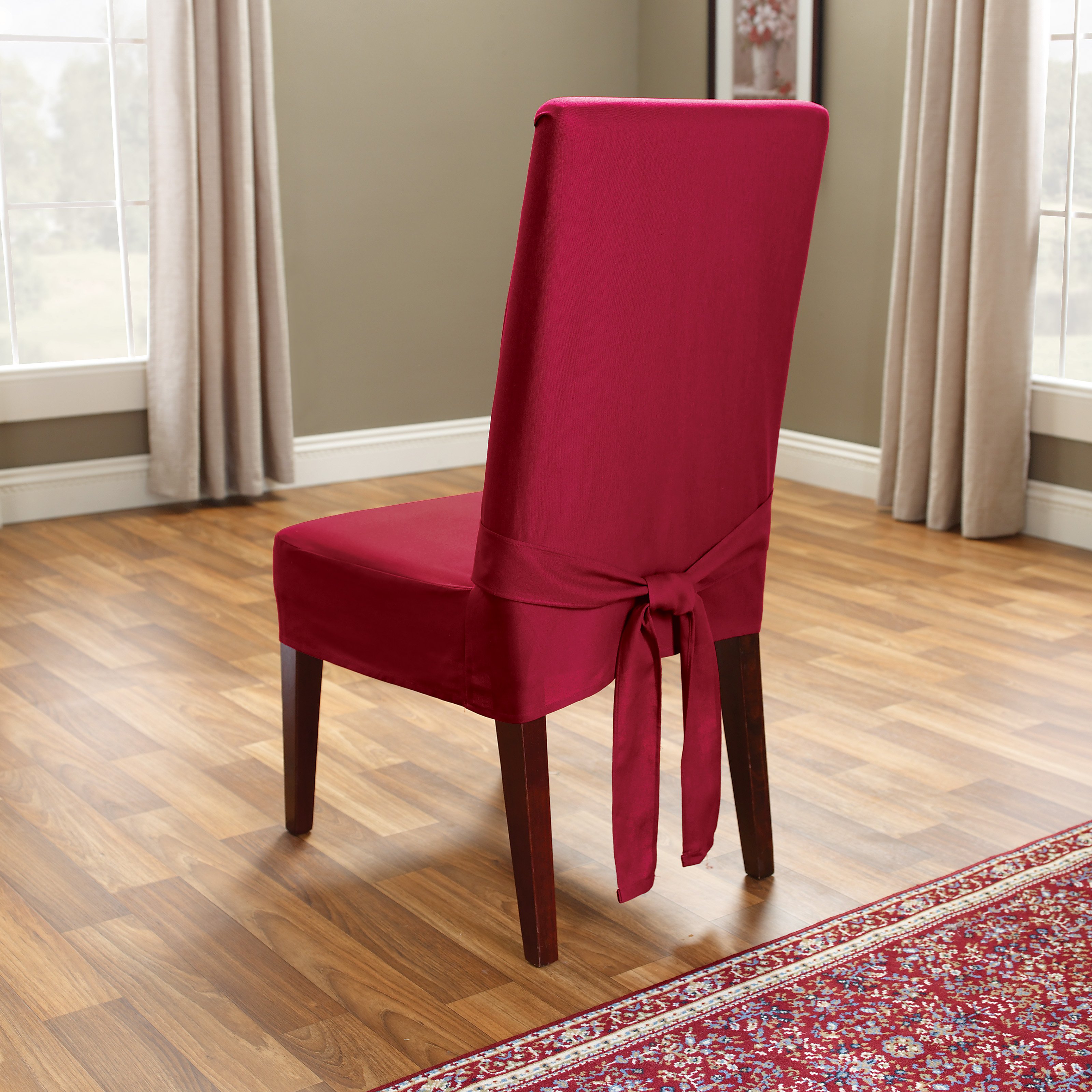dining room chair back covers photo - 1