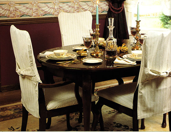 dining room chair back covers photo - 2