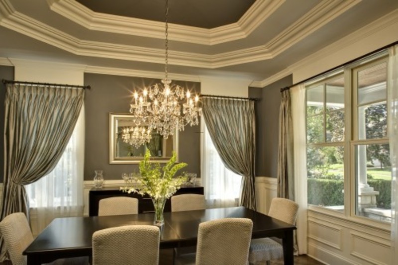 dining room crystal chandelier photo - 1