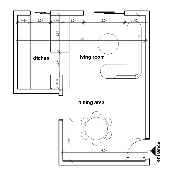 dining room layout photo - 1