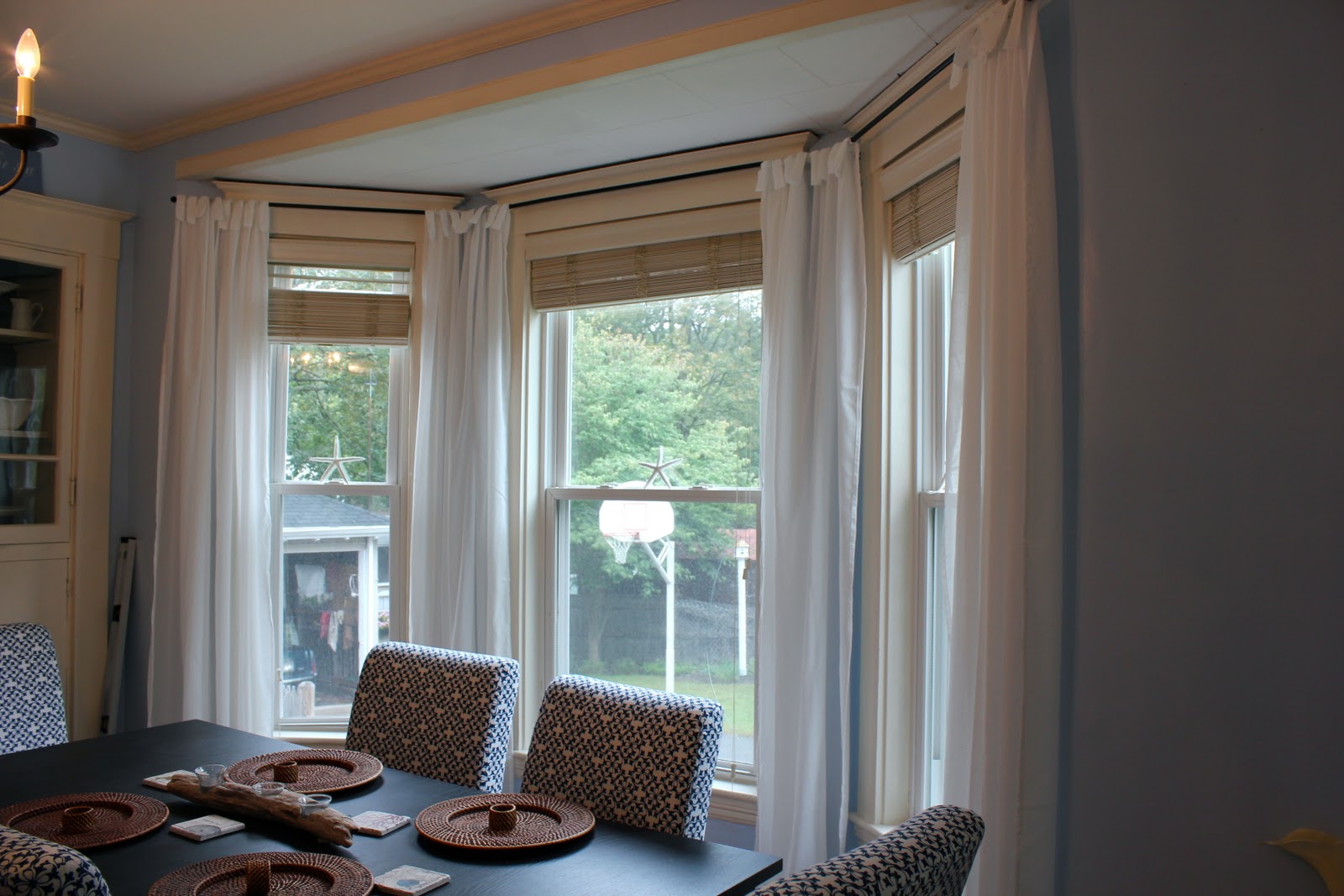 dining room window curtains