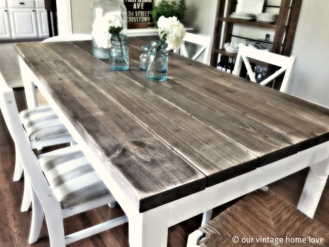 distressed dining furniture photo - 1