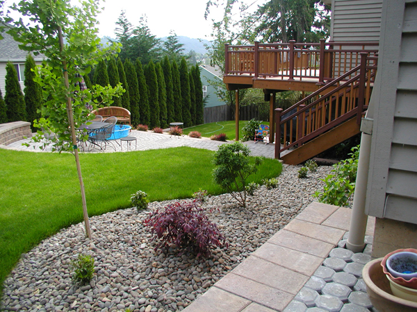 diy backyard landscape design photo - 2