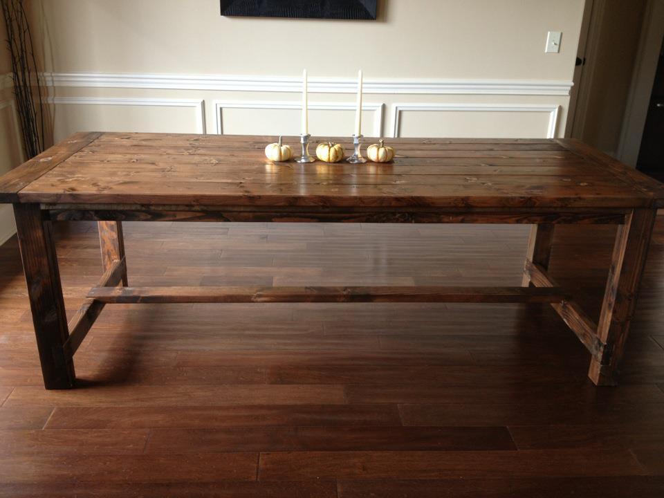 build dining room table base