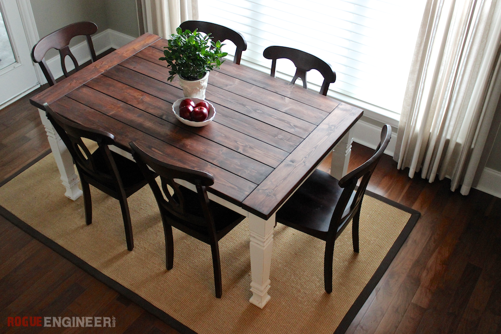 diy farmhouse dining table photo - 1