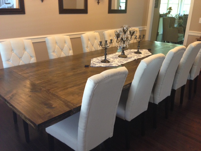diy rustic dining table photo - 2