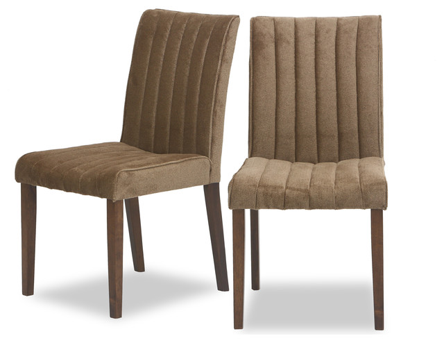 fabric upholstered dining chairs photo - 1