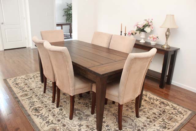 farmhouse dining room table photo - 1