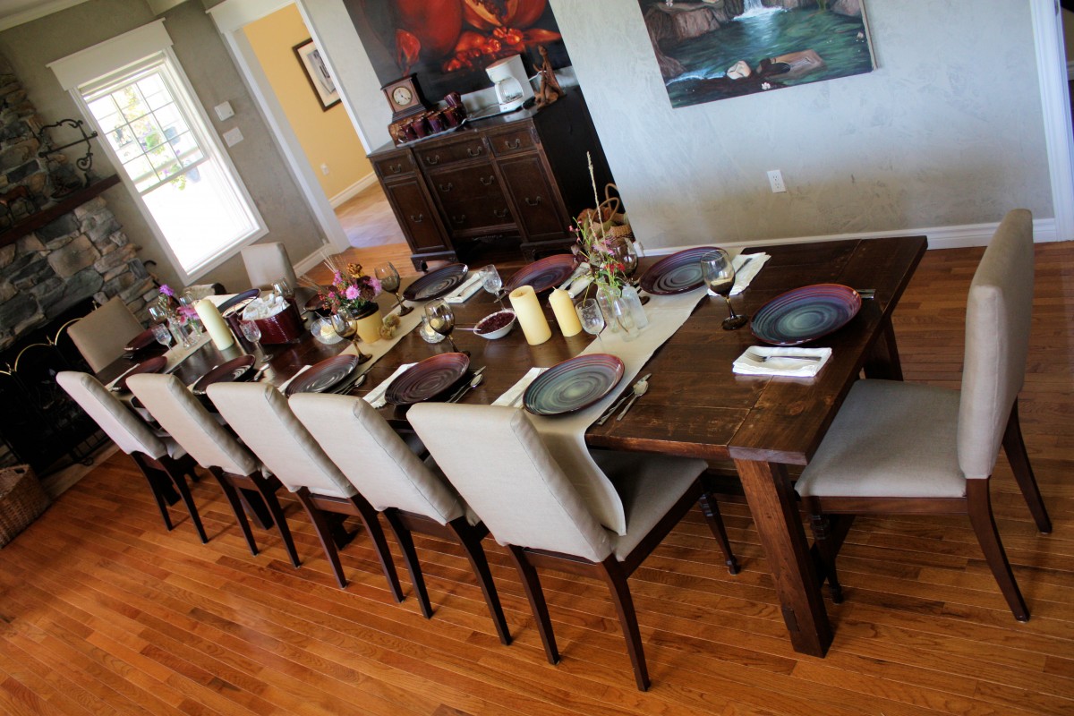 farmhouse dining room table plans photo - 2