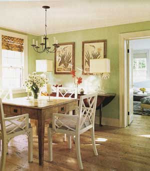green dining room photo - 1