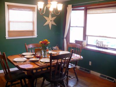 green dining room photo - 2