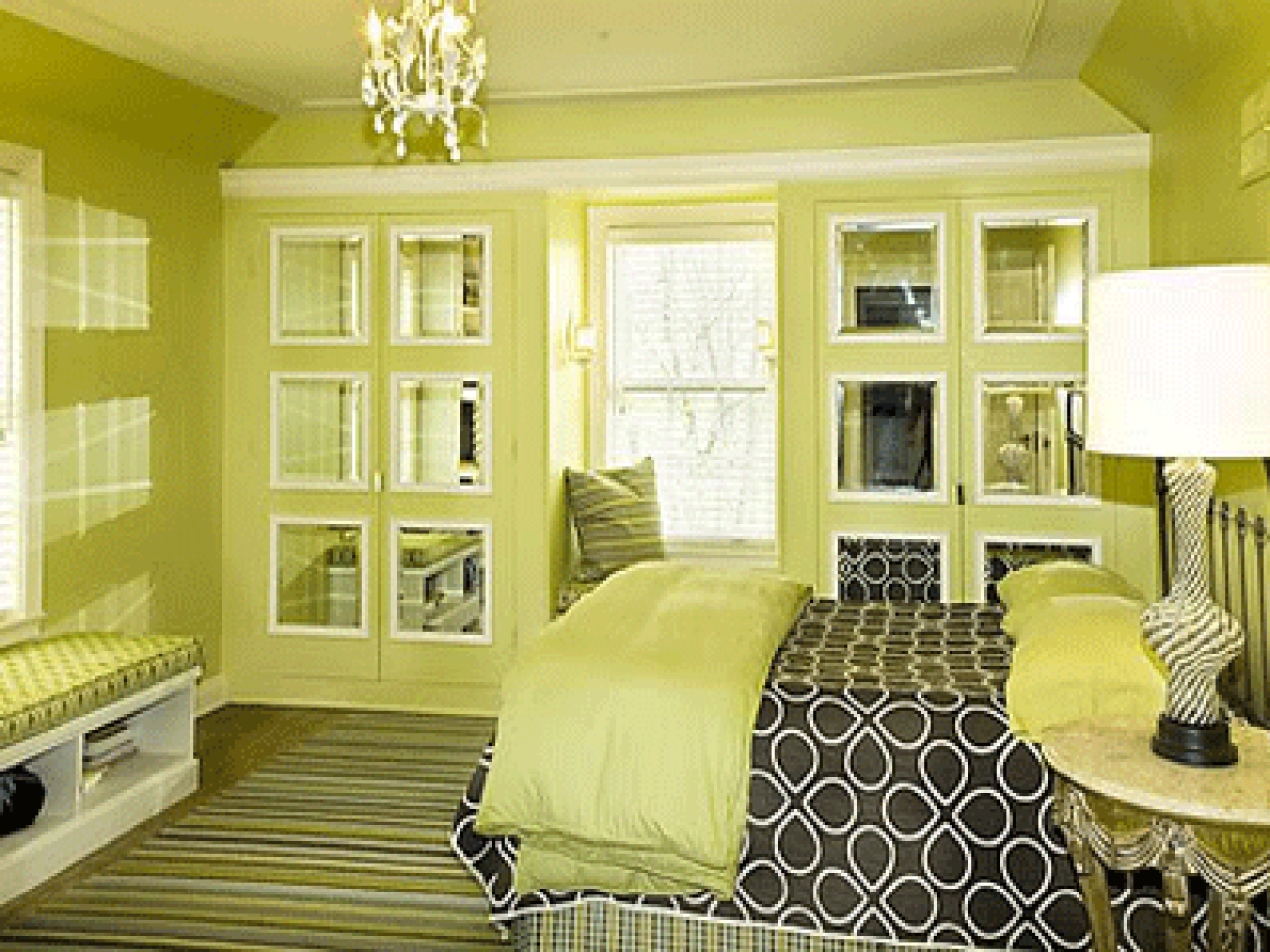 green paint colors for bedroom photo - 1