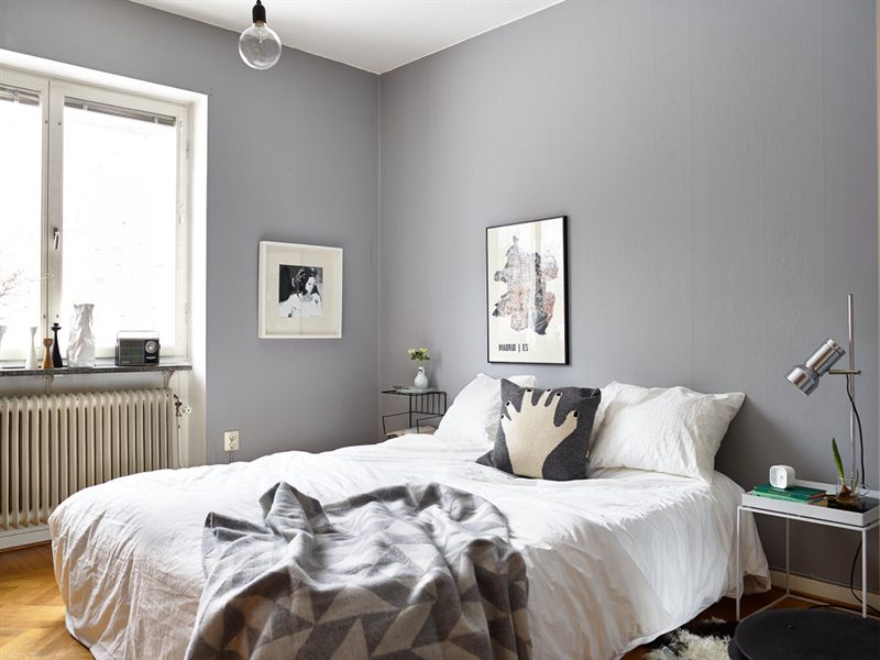 grey bedroom walls photo - 1