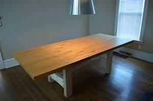 how to build a wood dining table photo - 2