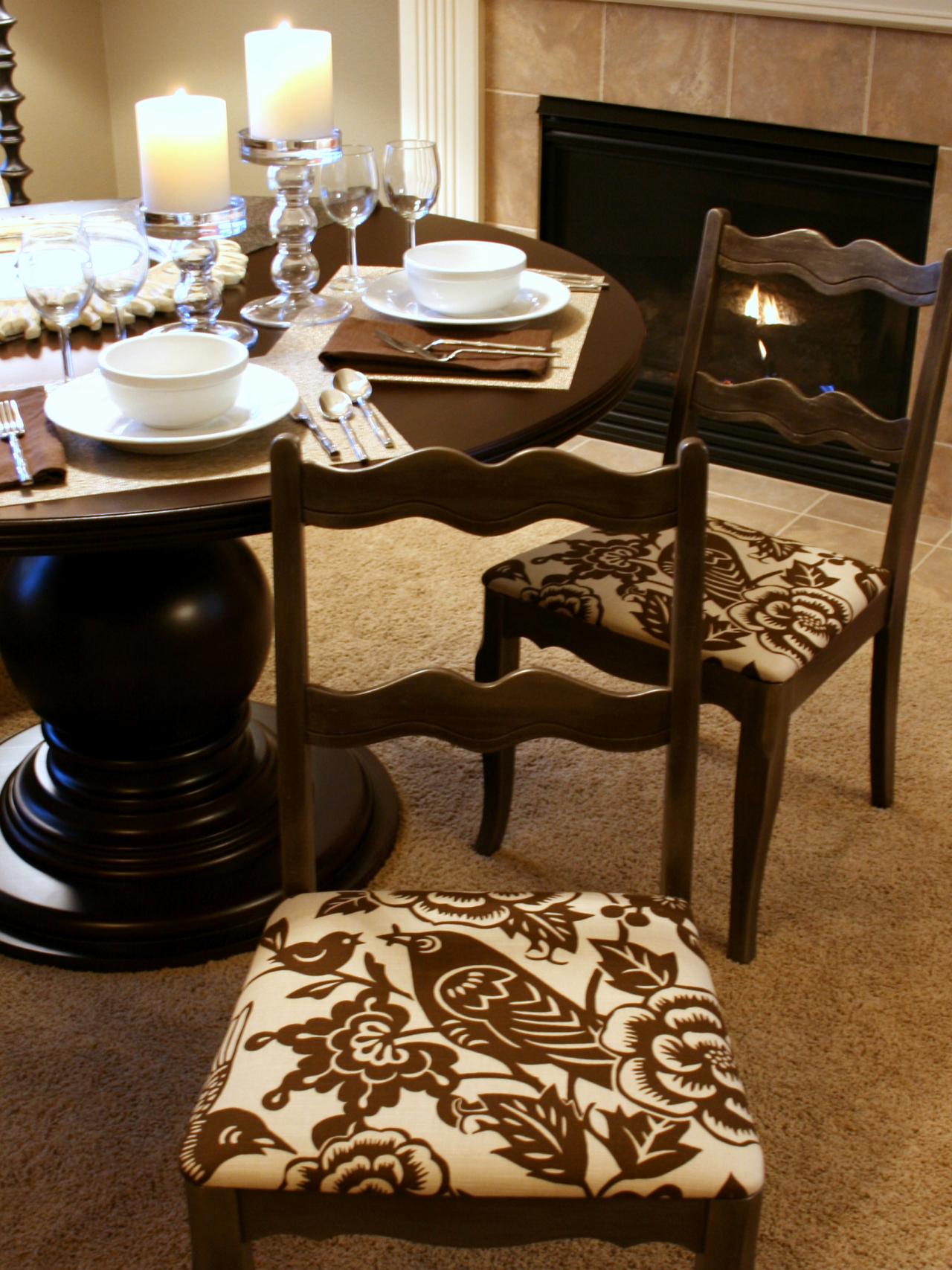 how to cover a dining room chair photo - 2