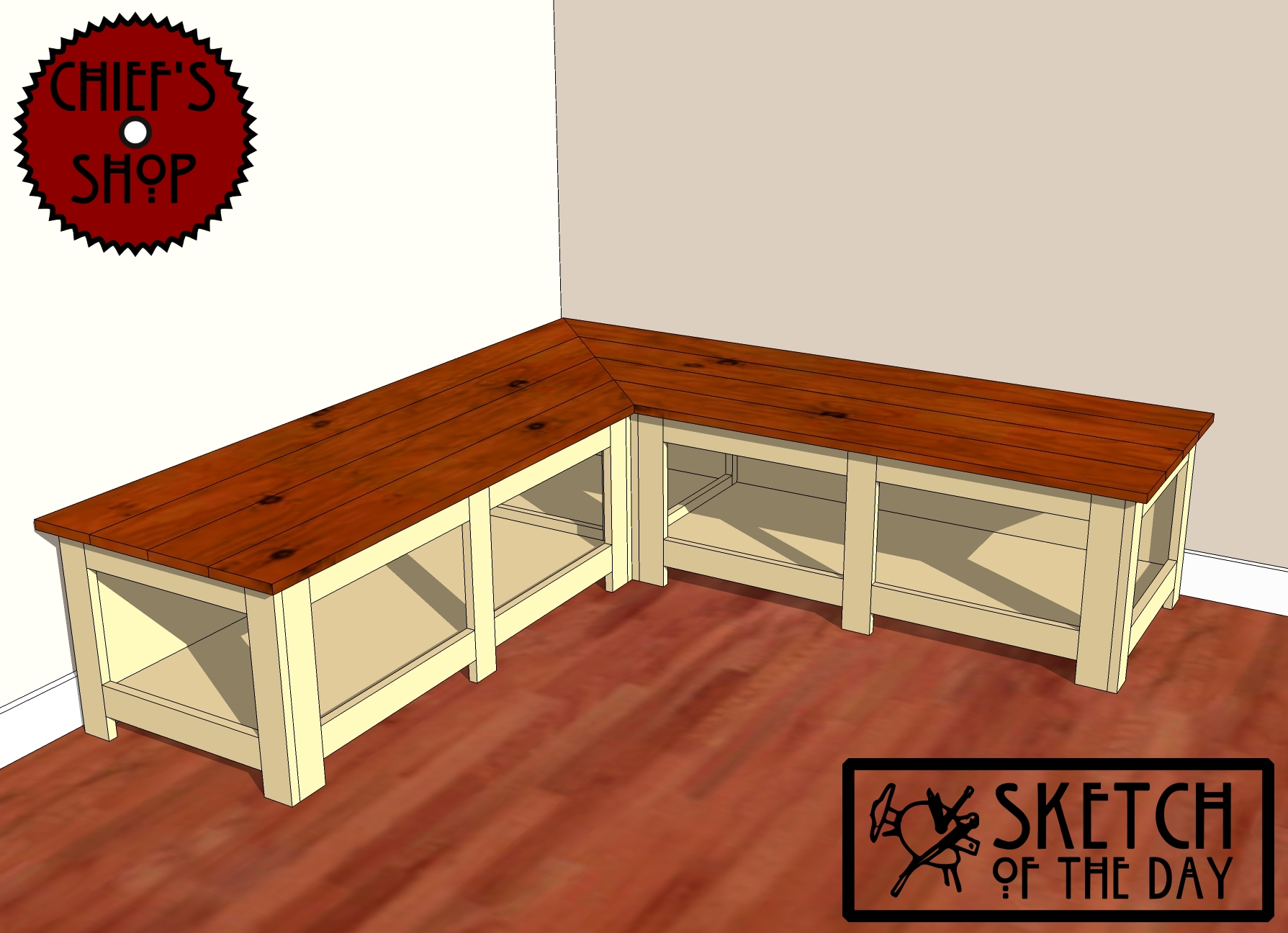 how to make a dining bench photo - 2