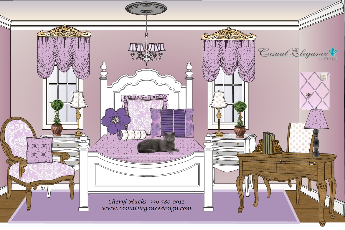 lavender teenage bedrooms photo - 1