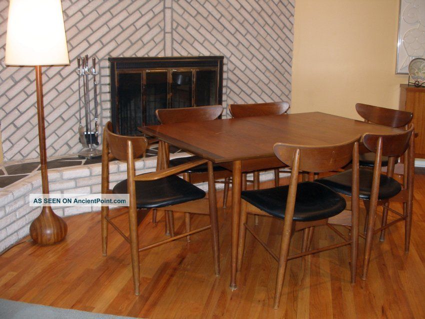 mid century modern dining room sets photo - 2