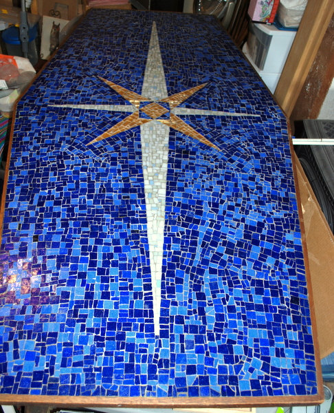 mosaic dining room table photo - 2